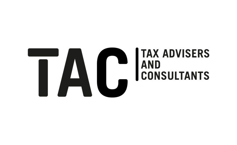 Logo von TAC, Steuerberatungsgesellschaft mbH, in schwarz und weiß, Großwallstadt, Landkreis Miltenberg, Raum Aschaffenburg